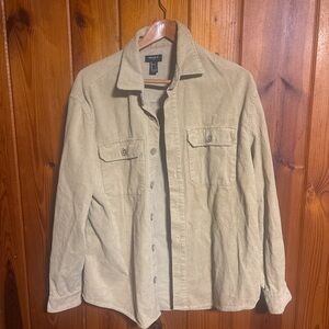 Forever 21 Beige Corduroy Shirt size small